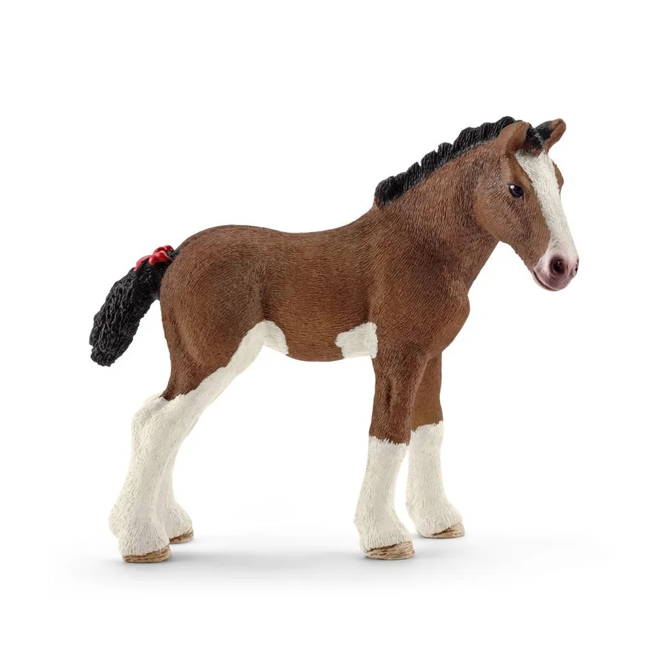schleich-horse-club-clydesdale-fohlen-13810-pferdefigur image 1