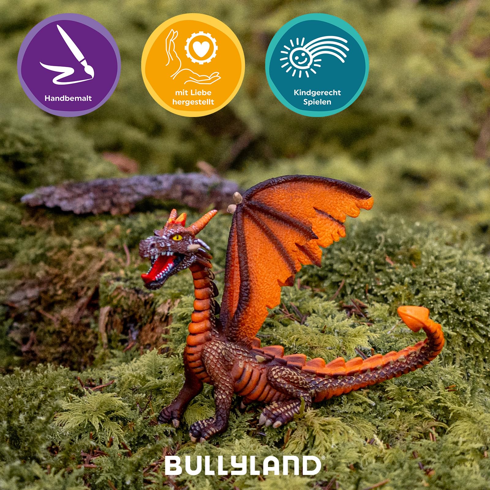 bullyland-enchanted-forest-drache-75595-spielfigur-orange-8-7-cm image 5