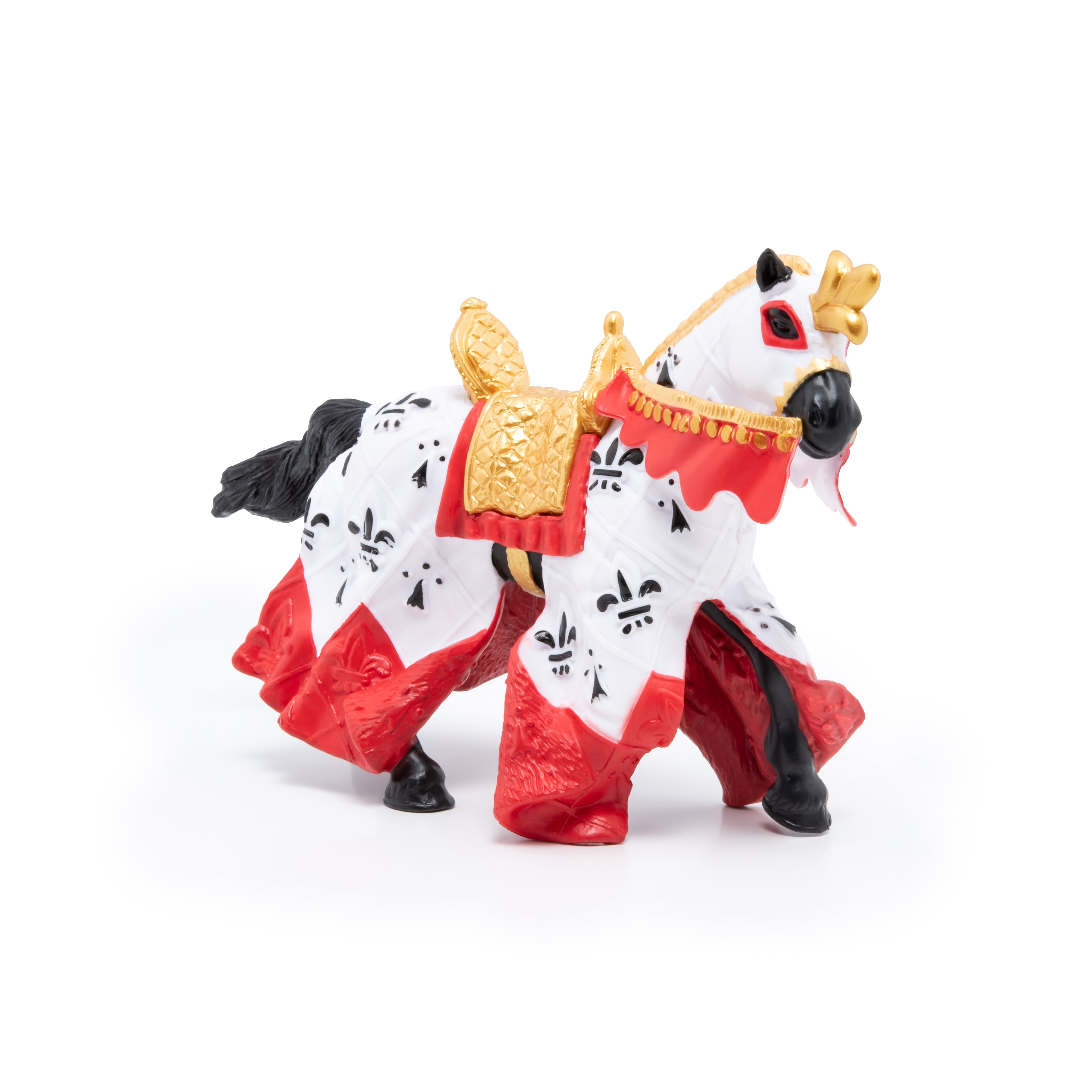 papo-medieval-k-nig-artus-pferd-rote-ritterpferd-figur image 2