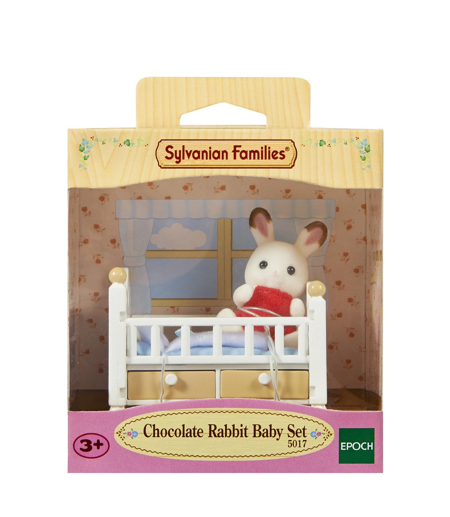 sylvanian-baby-schokoladenhasen-baby-5017-mit-babybett-set image 2