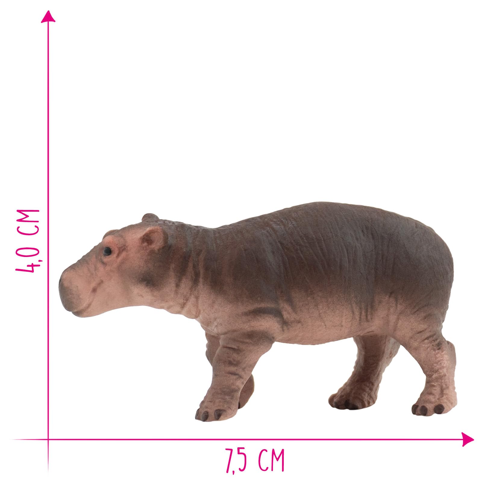 bullyland-safari-nilpferd-kalb-63692-tierfigur-7-5-cm image 2