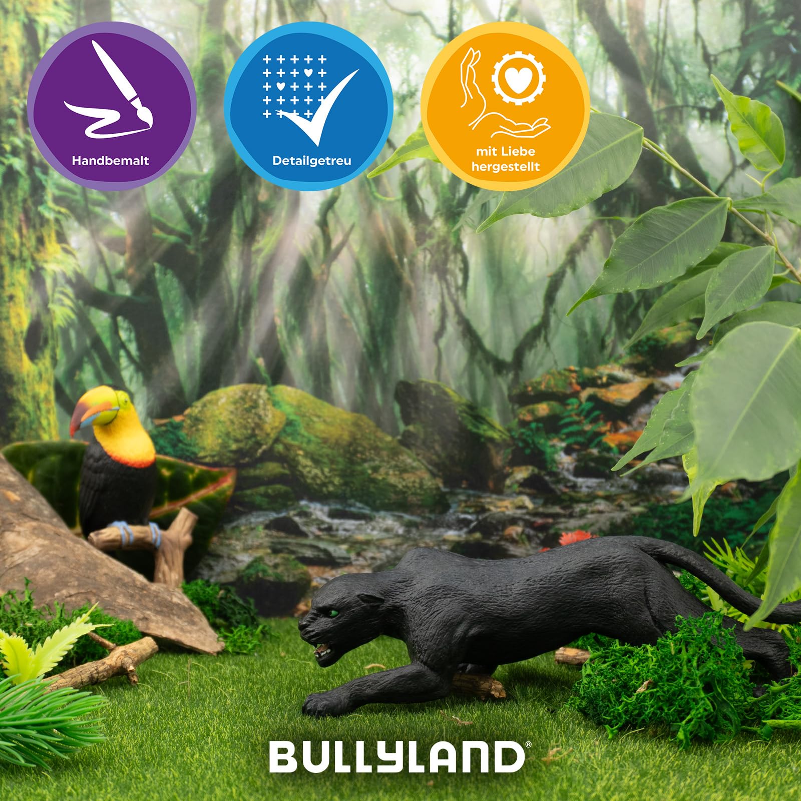 bullyland-safari-63602-panther-tierfigur-16-8-cm-schwarz image 5