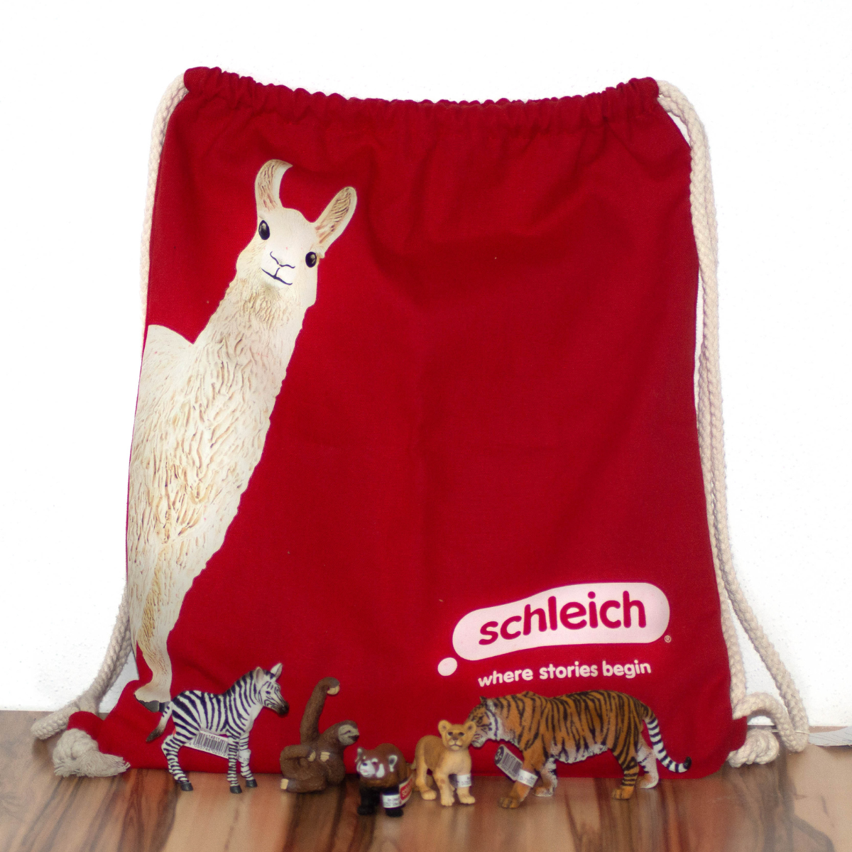 schleich-farm-world-turnbeutel-lama-baumwolle image 3