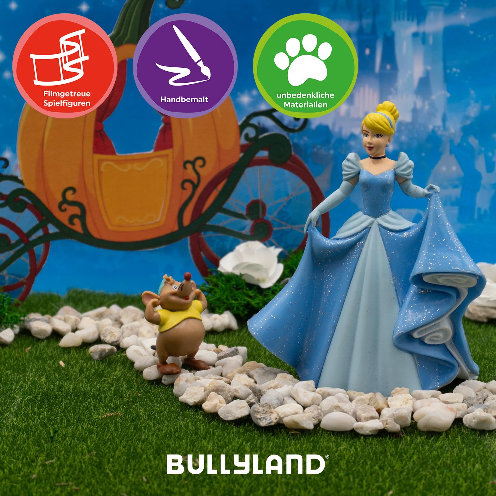bullyland-12501-disney-princess-cinderella-spielfigur-10-cm-blau image 5