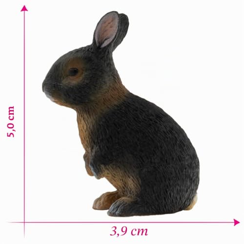 bullyland-pets-kaninchen-64612-figur-5-cm-schwarz image 8