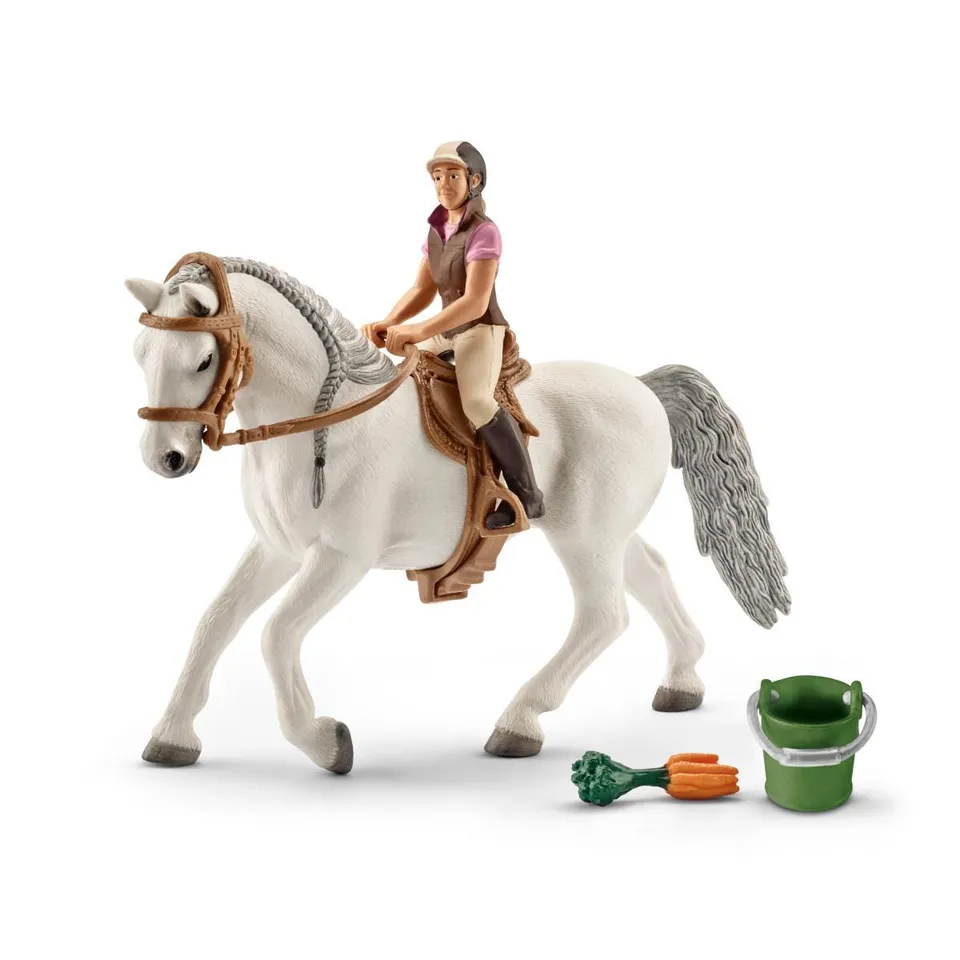 schleich-horse-club-turnierreiterin-lipizzanerstute-spielset image 1