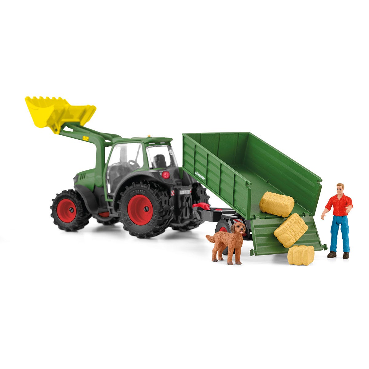 schleich-farm-world-traktor-mit-anh-nger-spielfahrzeug-42608 image 3