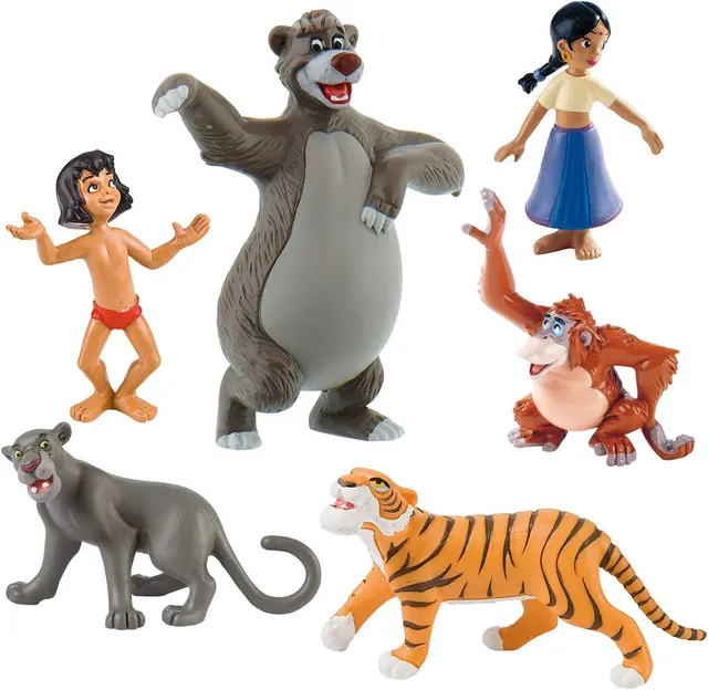 bullyland-disney-classic-dschungelbuch-spielfiguren-6er-set-mogli-balu image 1
