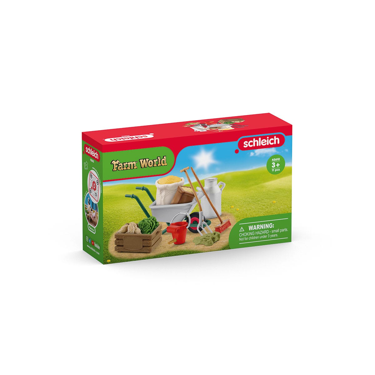 schleich-horse-club-42610-stallpflege-zubeh-r-spielfiguren-set-bauernhof image 3