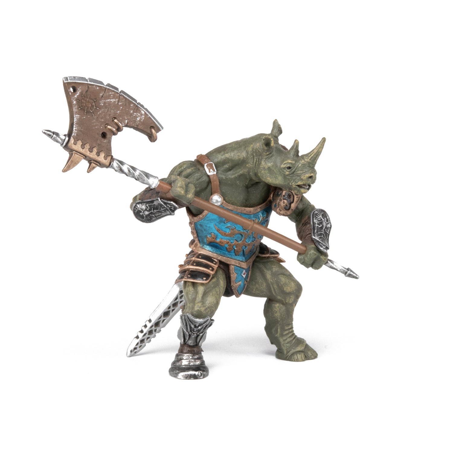 papo-fantasy-mutant-nashorn-figur-krieger-mit-axt image 2
