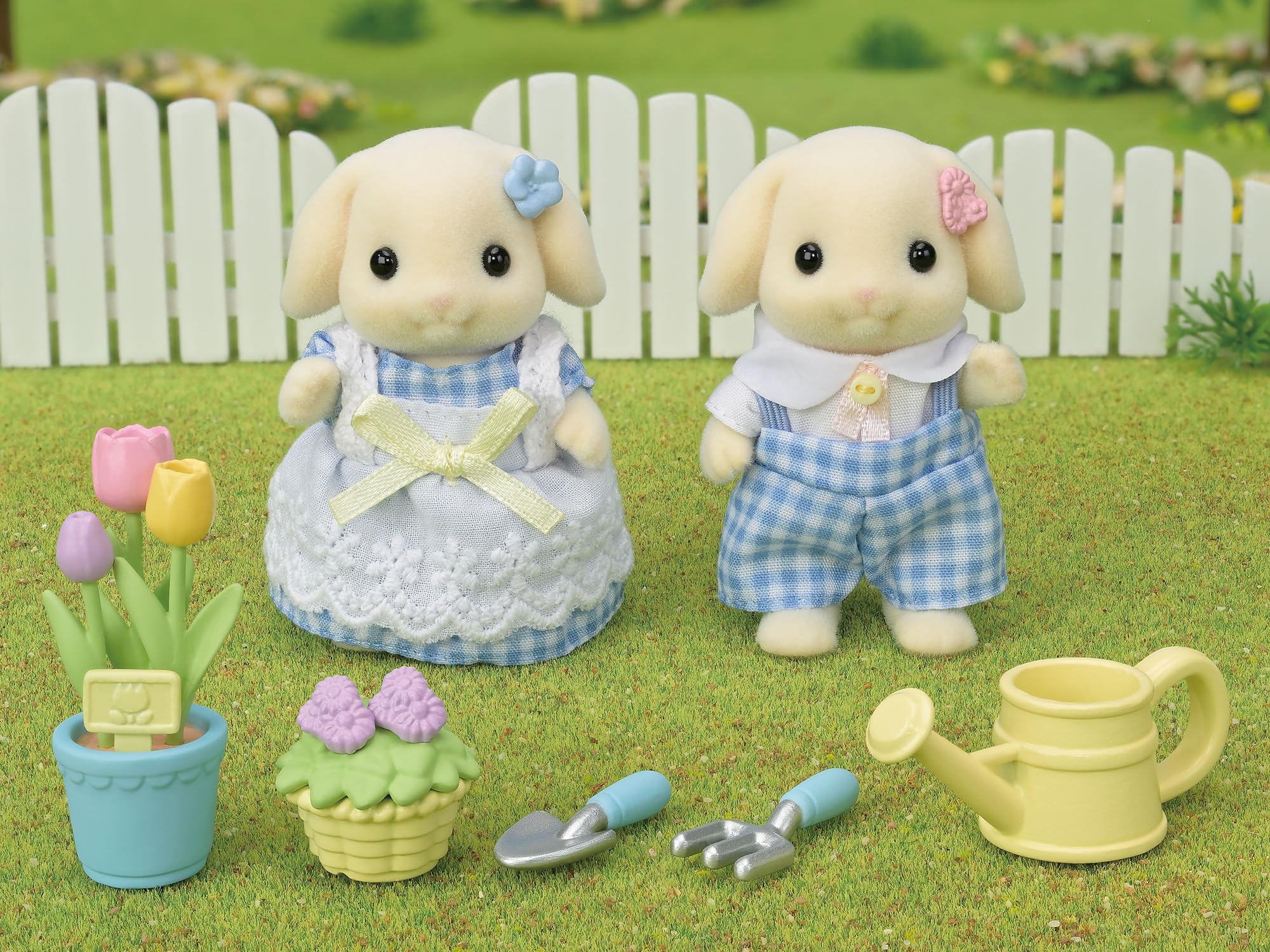 sylvanian-families-blooming-5736-blumen-garten-spielset-kaninchen image 3