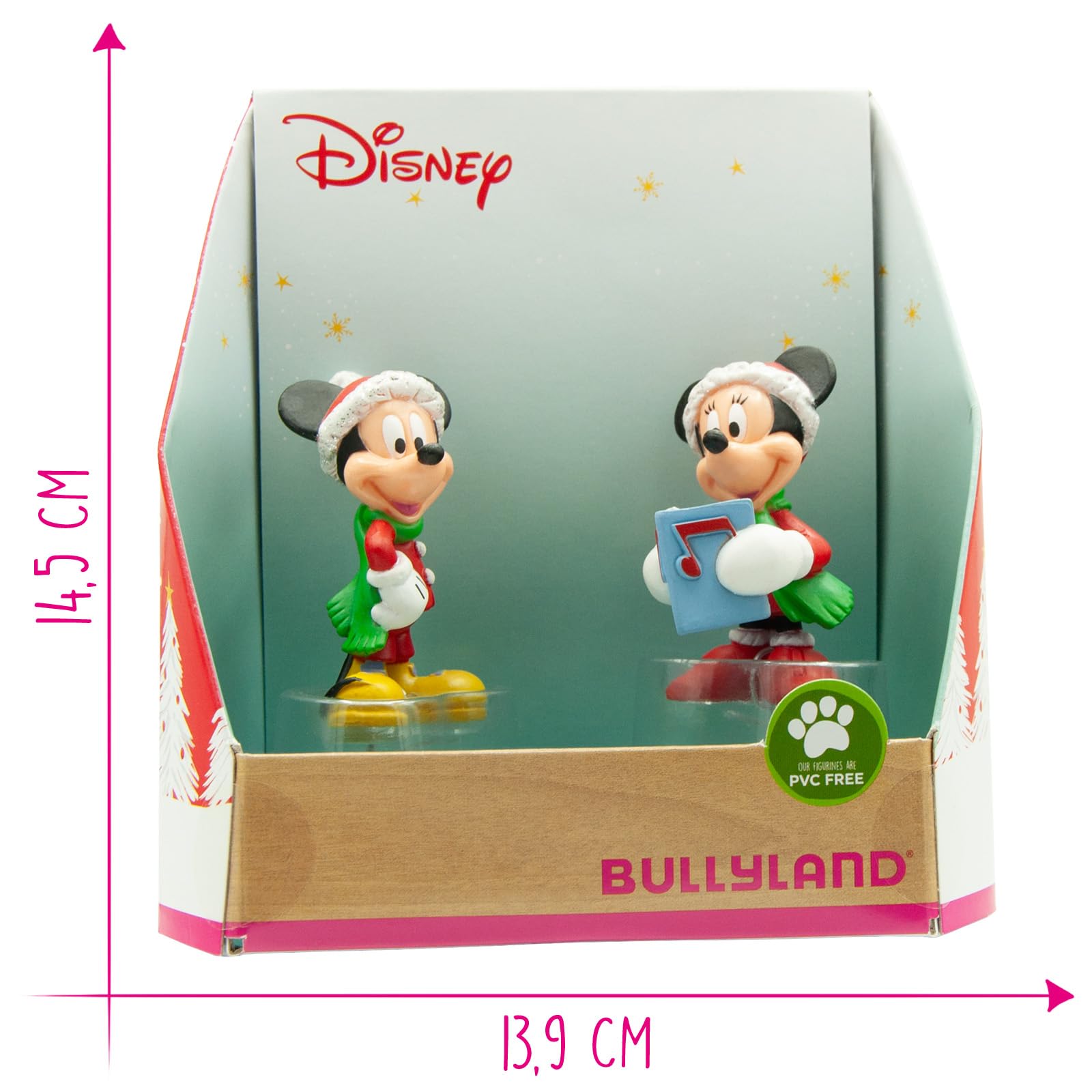 bullyland-disney-15074-spielfiguren-set-mickey-minnie-weihnachten image 2