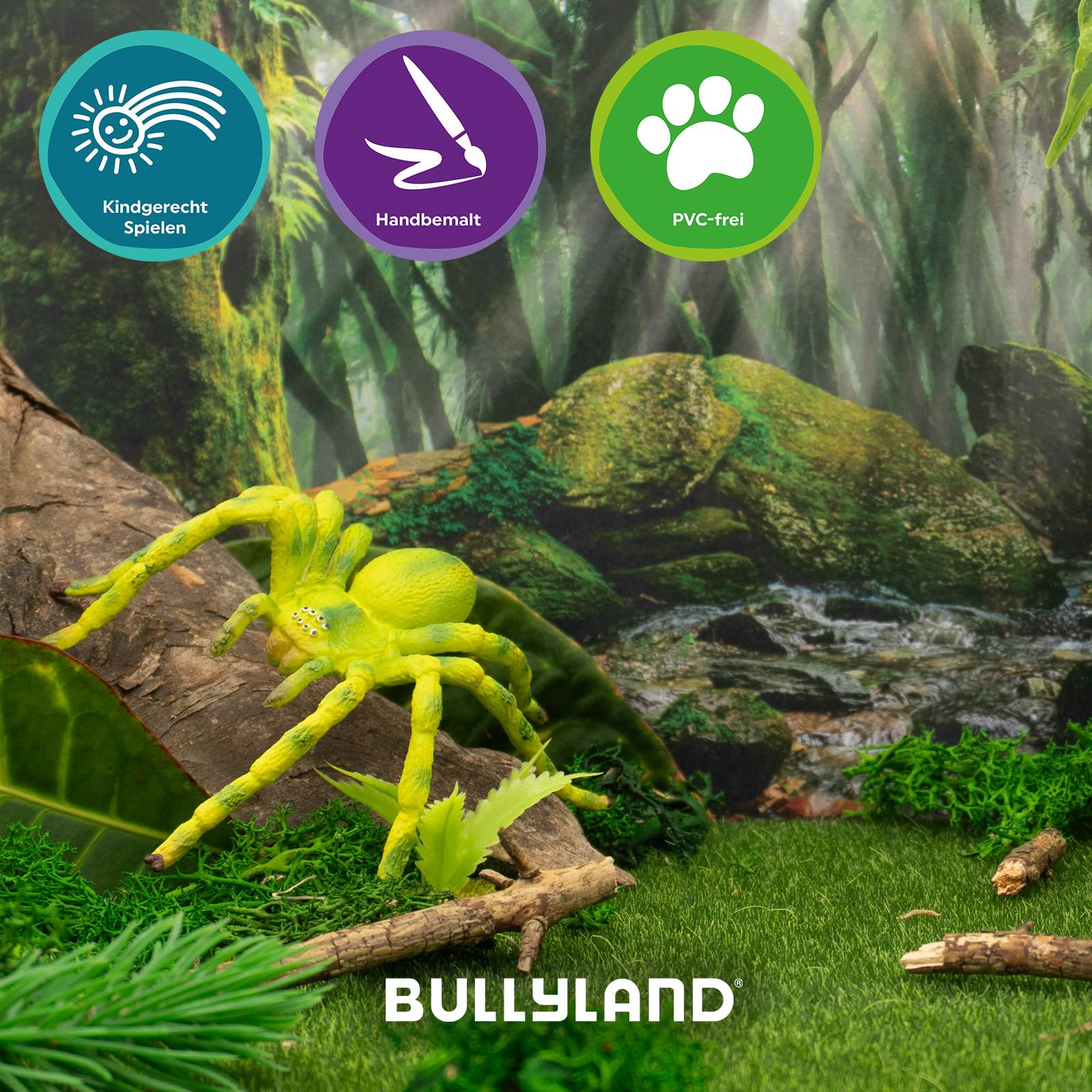 bullyland-crawlers-gr-ne-huschspinne-tierfigur-68455 image 5
