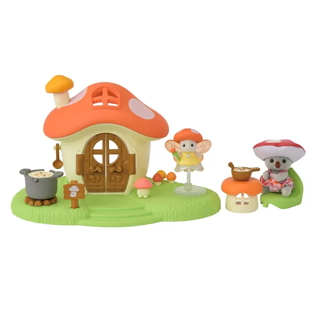 sylvanian-families-5859-feen-pilzhaus-spielfiguren-mit-koala-baby image 1