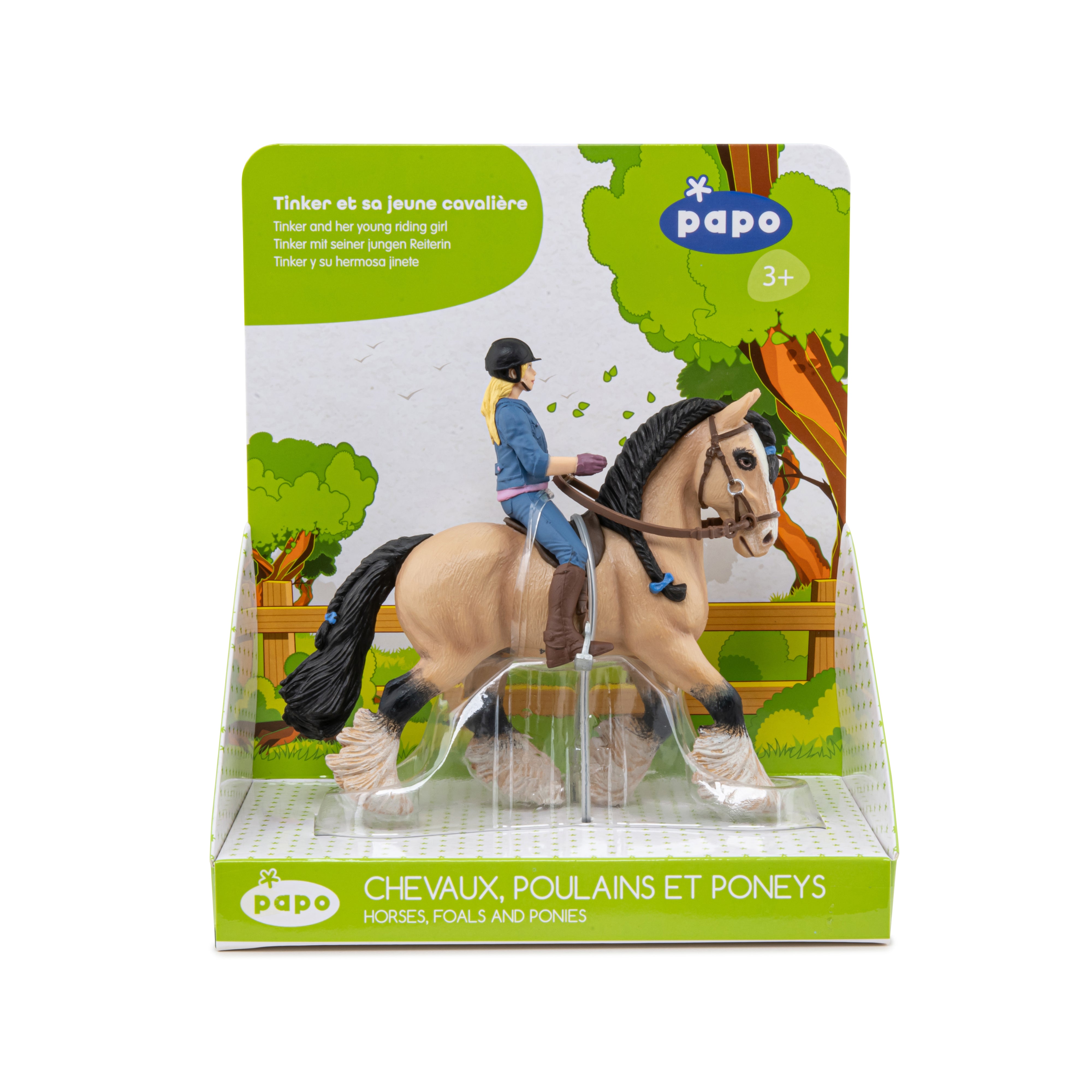 papo-horses-tinker-und-junger-reiter-pferdefigur-set image 2