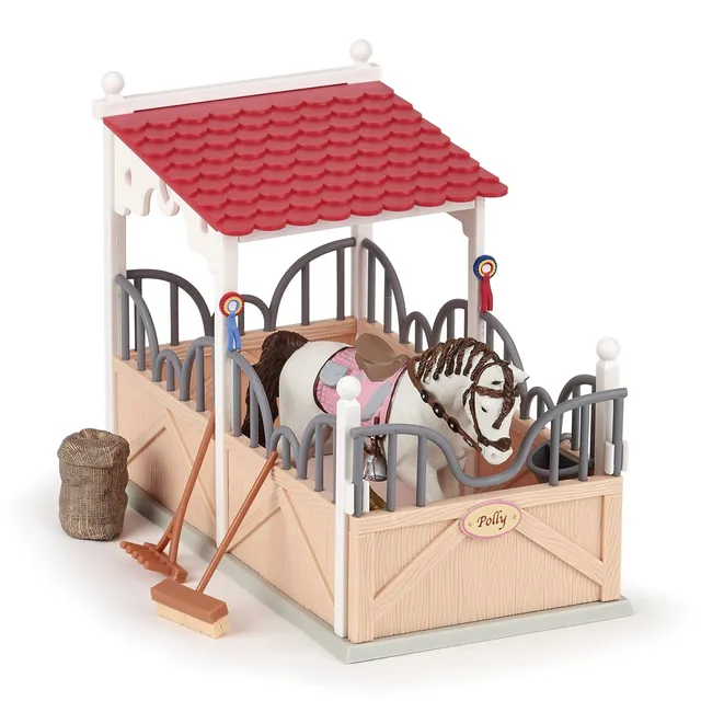 papo-horses-pferdebox-stall-set-mit-zubeh-r image 1