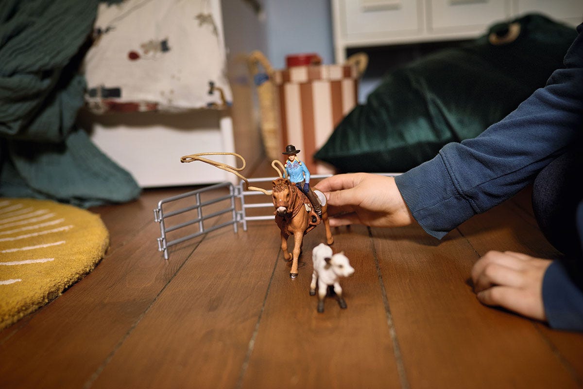 schleich-horse-club-team-roping-cowgirl-42577-spielset image 4