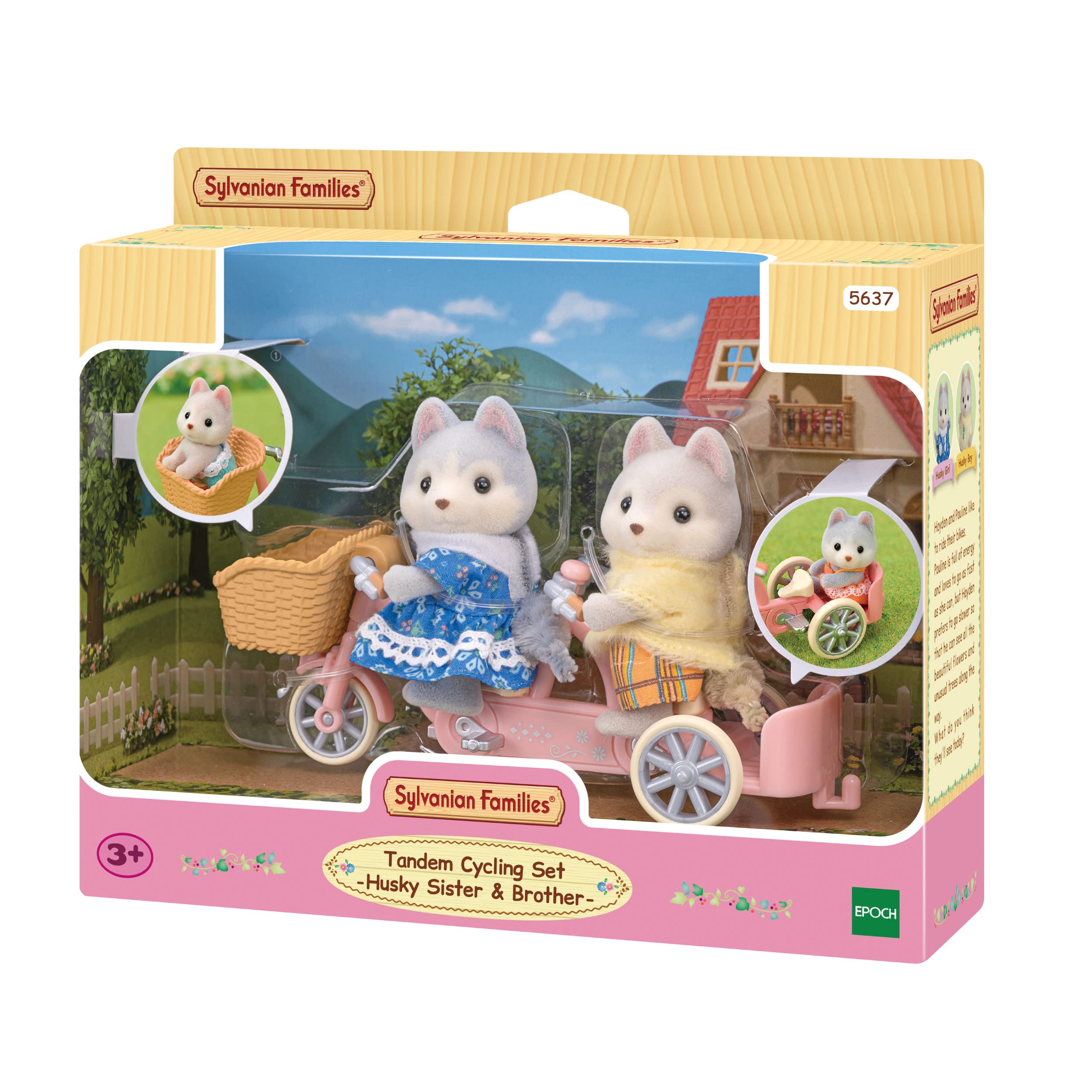 sylvanian-families-family-trip-5637-tandem-spielset-husky-figuren image 2