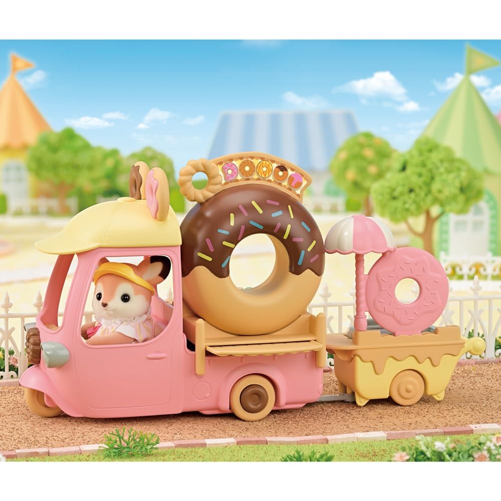 sylvanian-families-town-5808-donutwagen-spielset-mit-reh-figur image 4