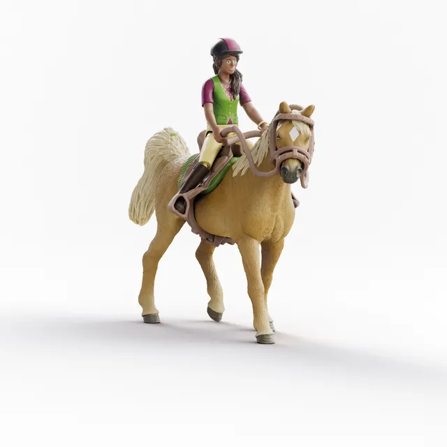 schleich-42714-horse-club-sarah-mystery-pferd-reiter-set image 1