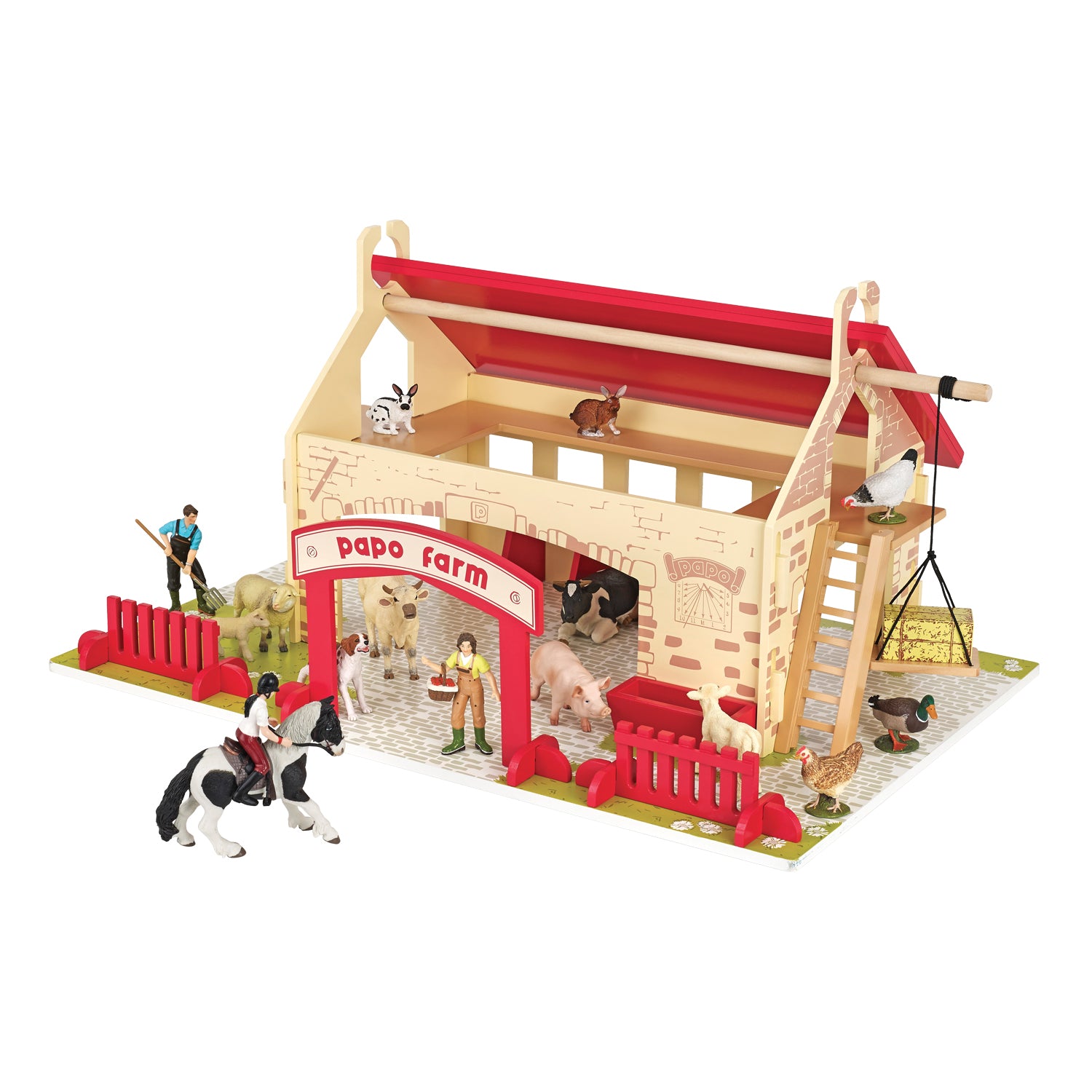 papo-farmyard-friends-my-first-bauernhof-holz-set image 2