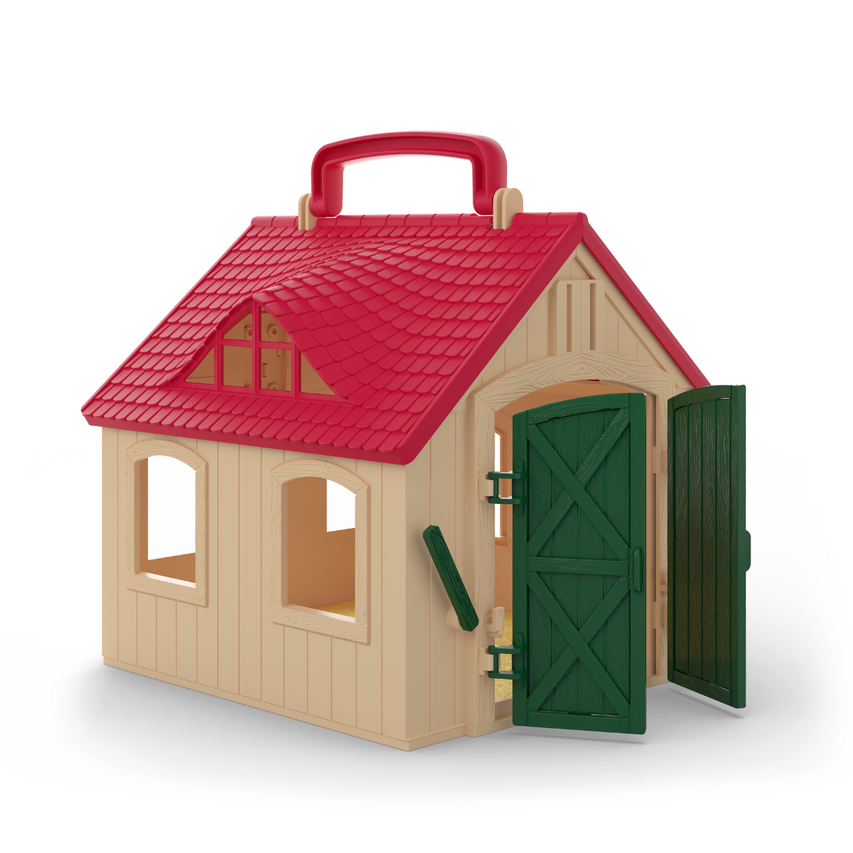 schleich-horse-club-offenstall-spielset-mit-haflinger-und-fohlen image 2