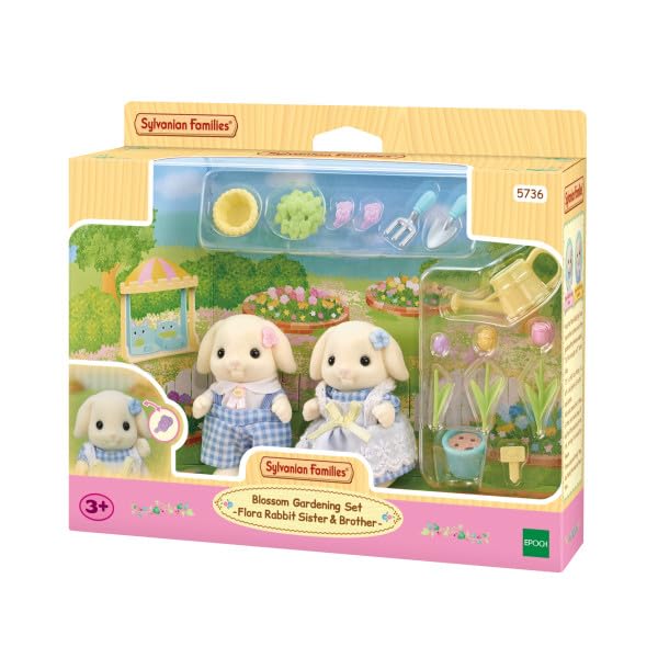 sylvanian-families-blooming-5736-blumen-garten-spielset-kaninchen image 8