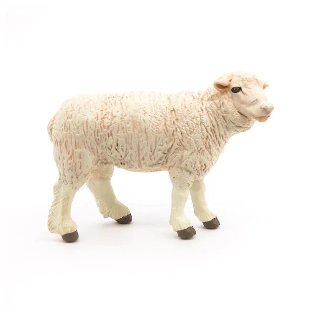 papo-farmyard-friends-schaf-tierfigur-mit-wolle image 1