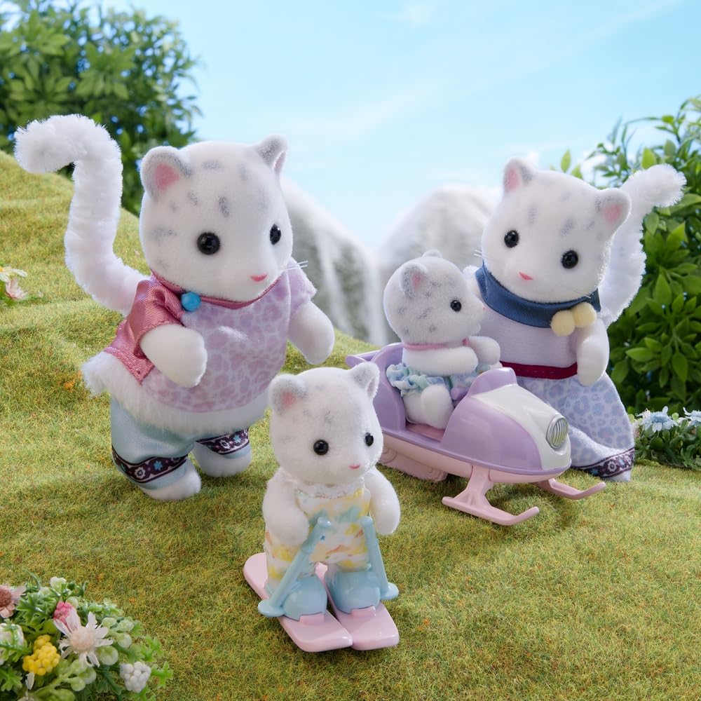sylvanian-families-village-schneeleoparden-familie-5814-4-figuren image 2