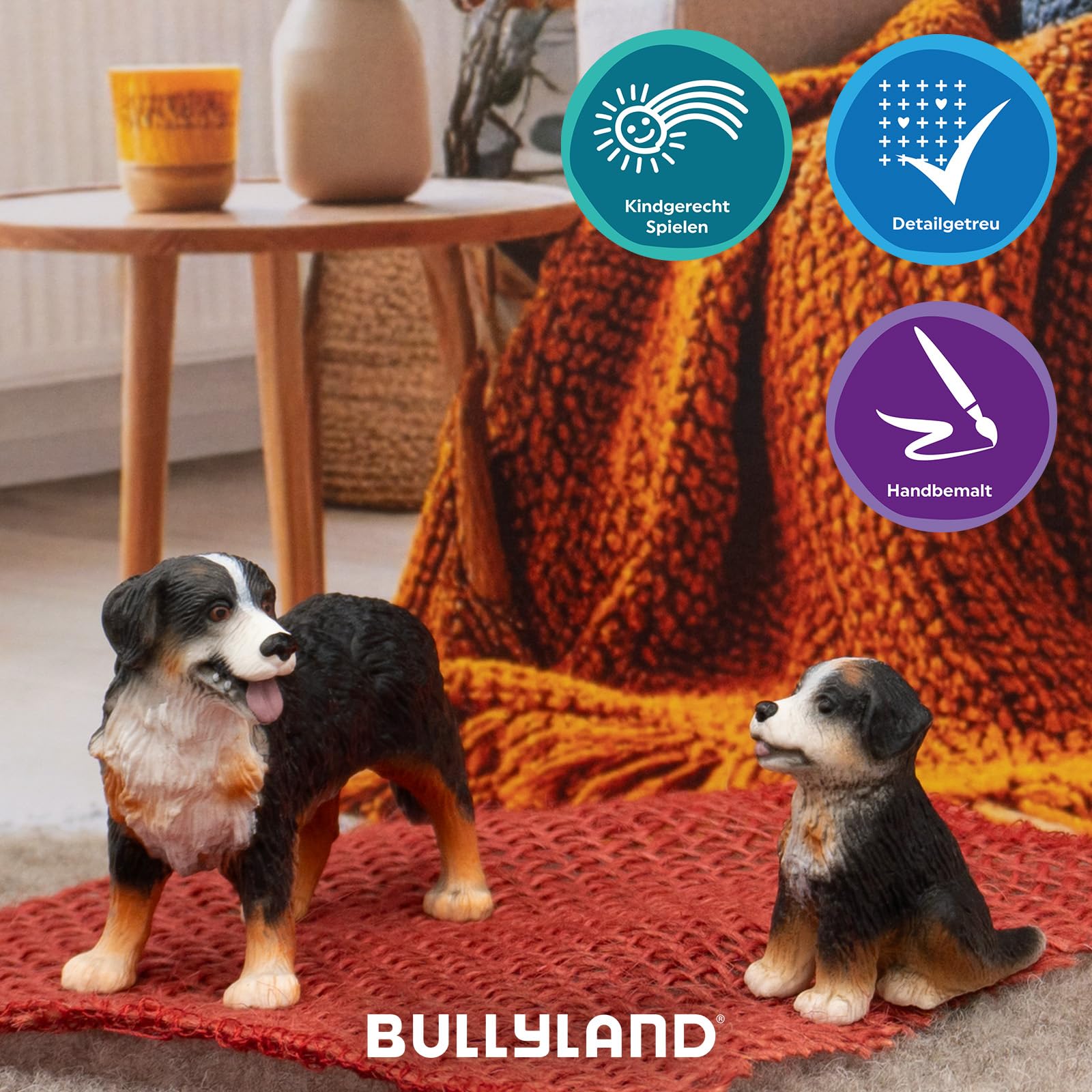 bullyland-pets-berner-sennenhund-welpe-joy-tierfigur-65437-4cm image 2