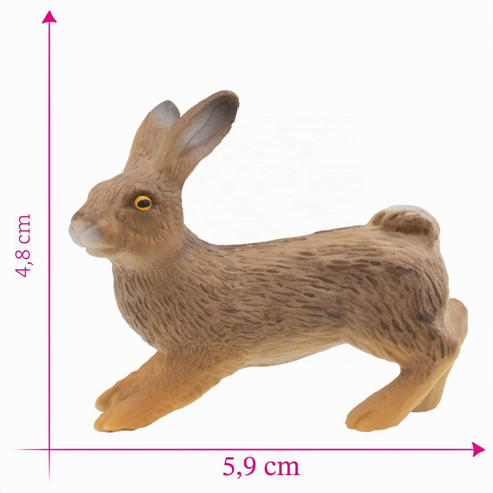 bullyland-forest-animals-feldhase-64359-spielfigur-5-9-cm-handbemalt image 2