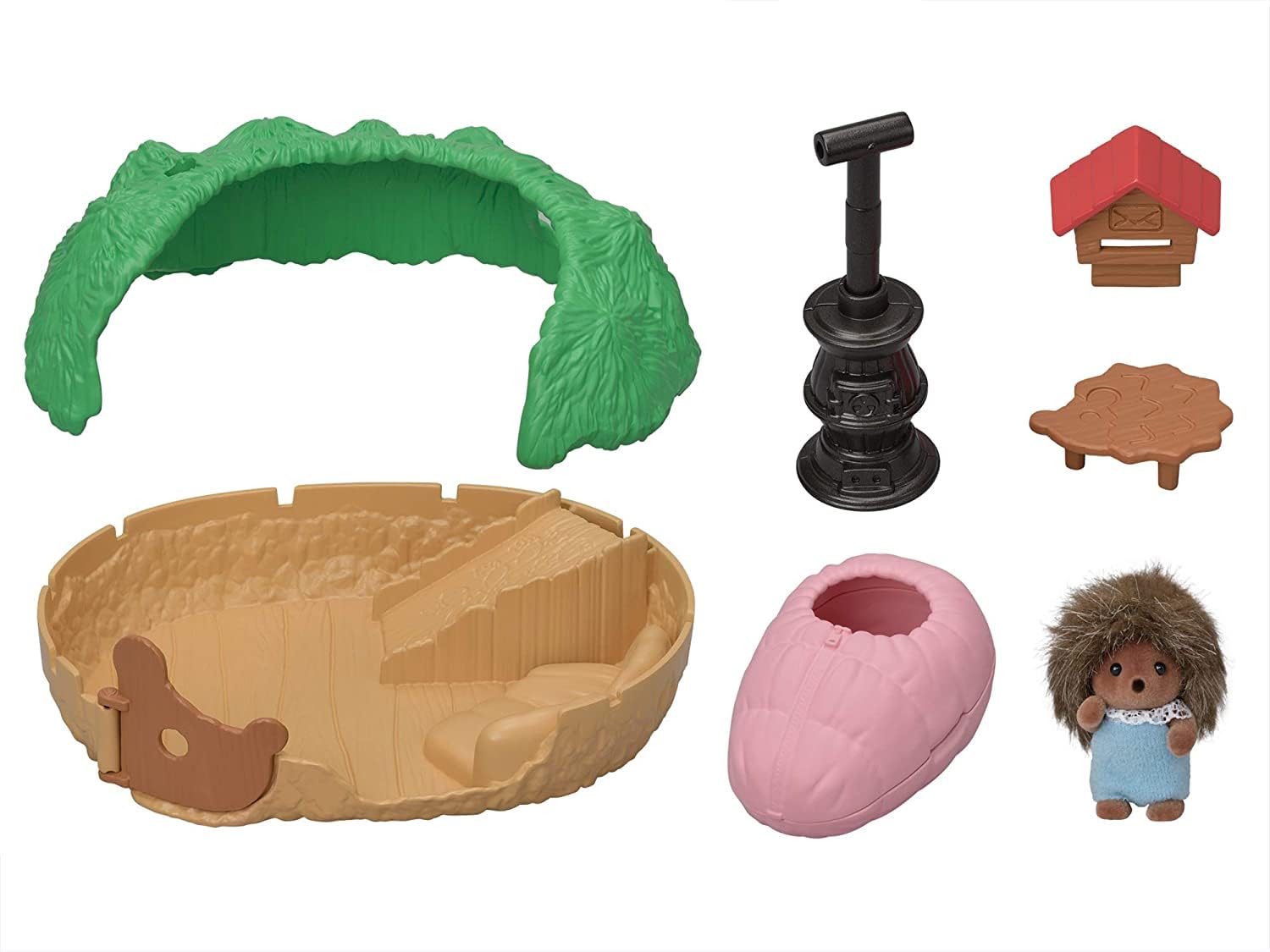 sylvanian-families-5453-baby-igelh-hle-puppenhaus-spielset-camping image 4