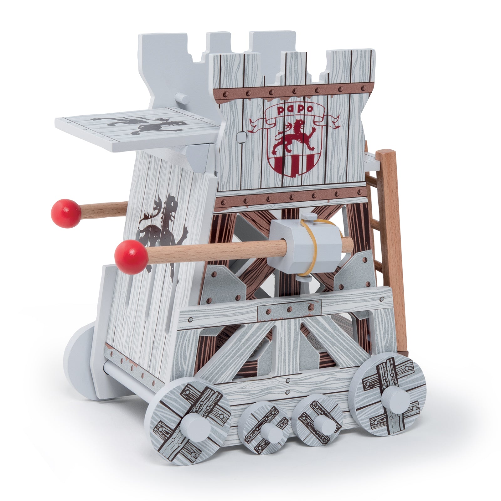 papo-medieval-angriffsturm-spielset-mit-rammbock image 2