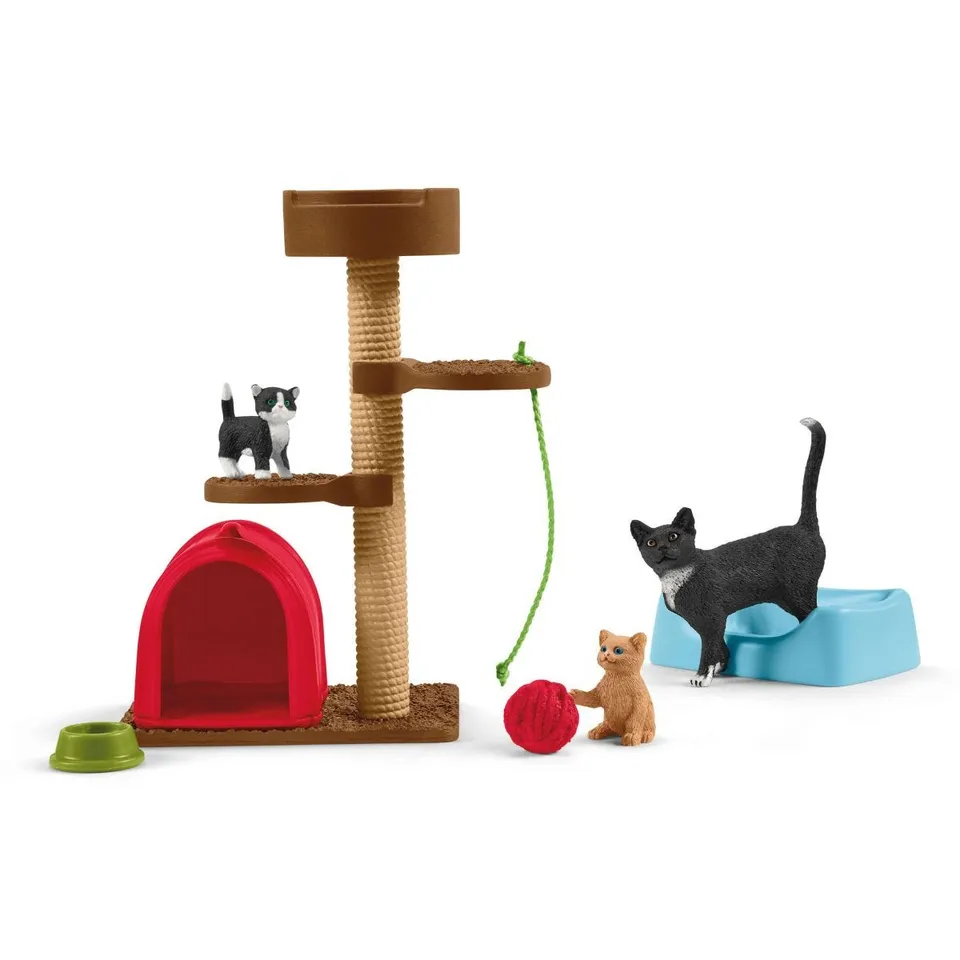 schleich-farm-world-42501-spielspa-katzen-spielfiguren-set image 1