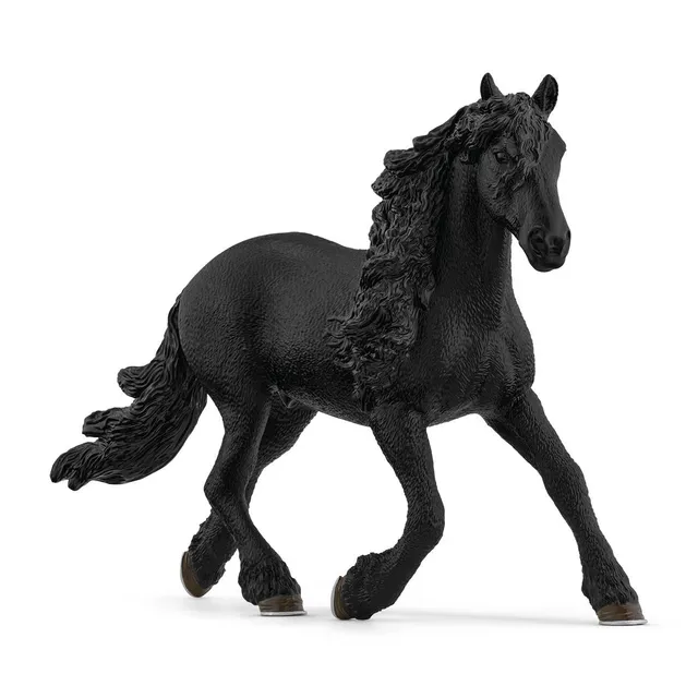 schleich-horse-club-friesen-hengst-pferdefigur-schwarz image 1