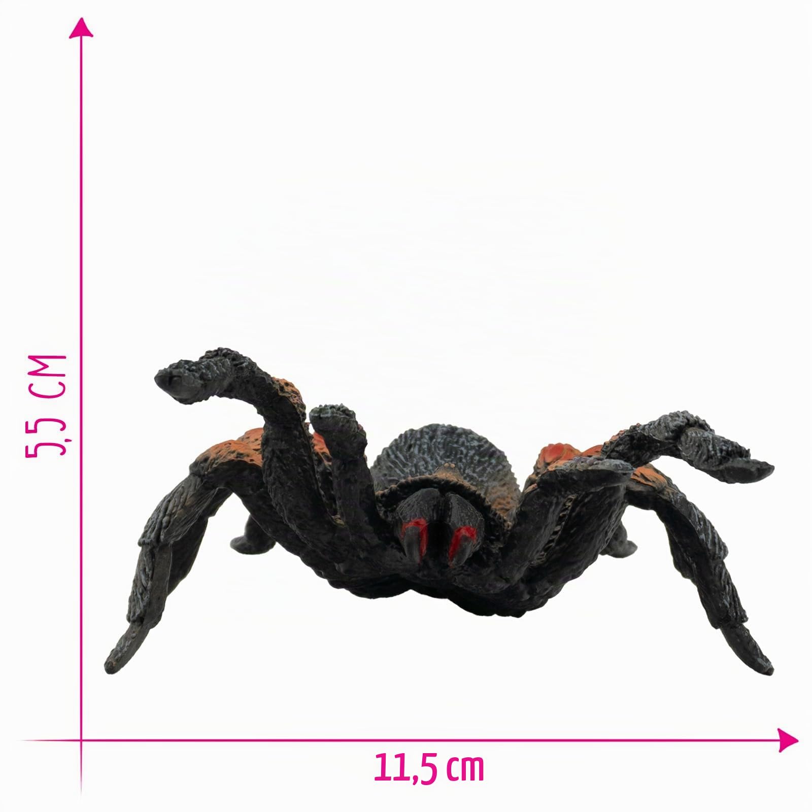 bullyland-crawlers-rotknie-vogelspinne-tierfigur-11-5-cm image 2