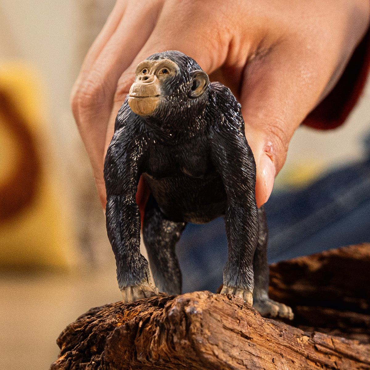 schleich-wild-life-schimpanse-tierfigur-dschungel image 2