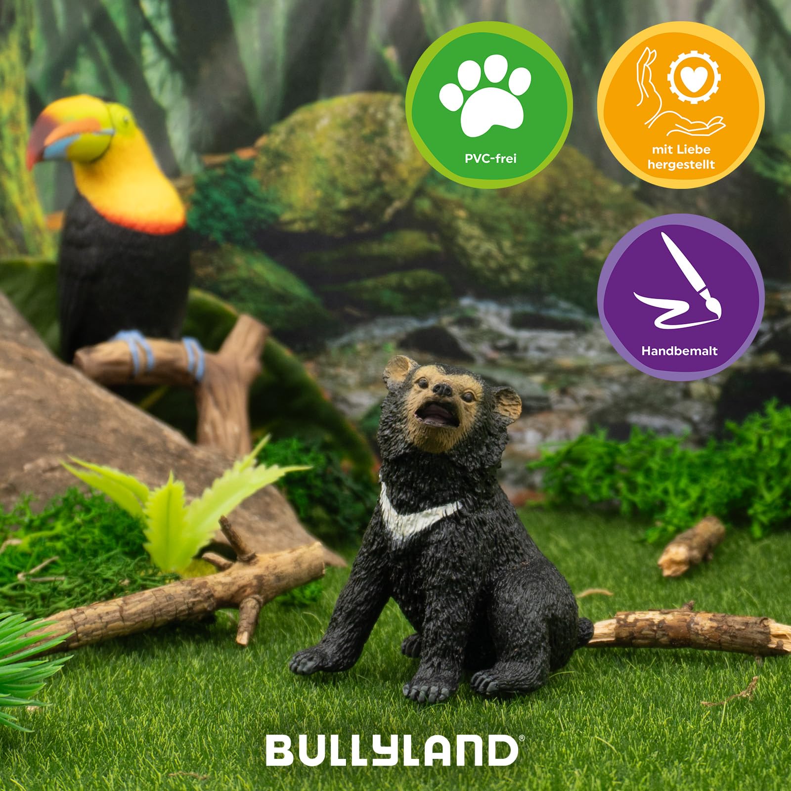 bullyland-forest-animals-kragenb-rjunges-tierfigur-5-9-cm image 5