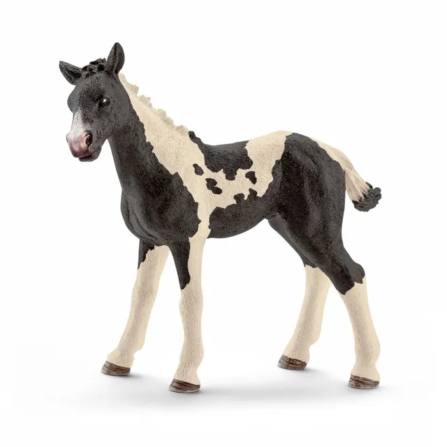 schleich-horse-club-pinto-fohlen-spielfigur-gescheckt image 1