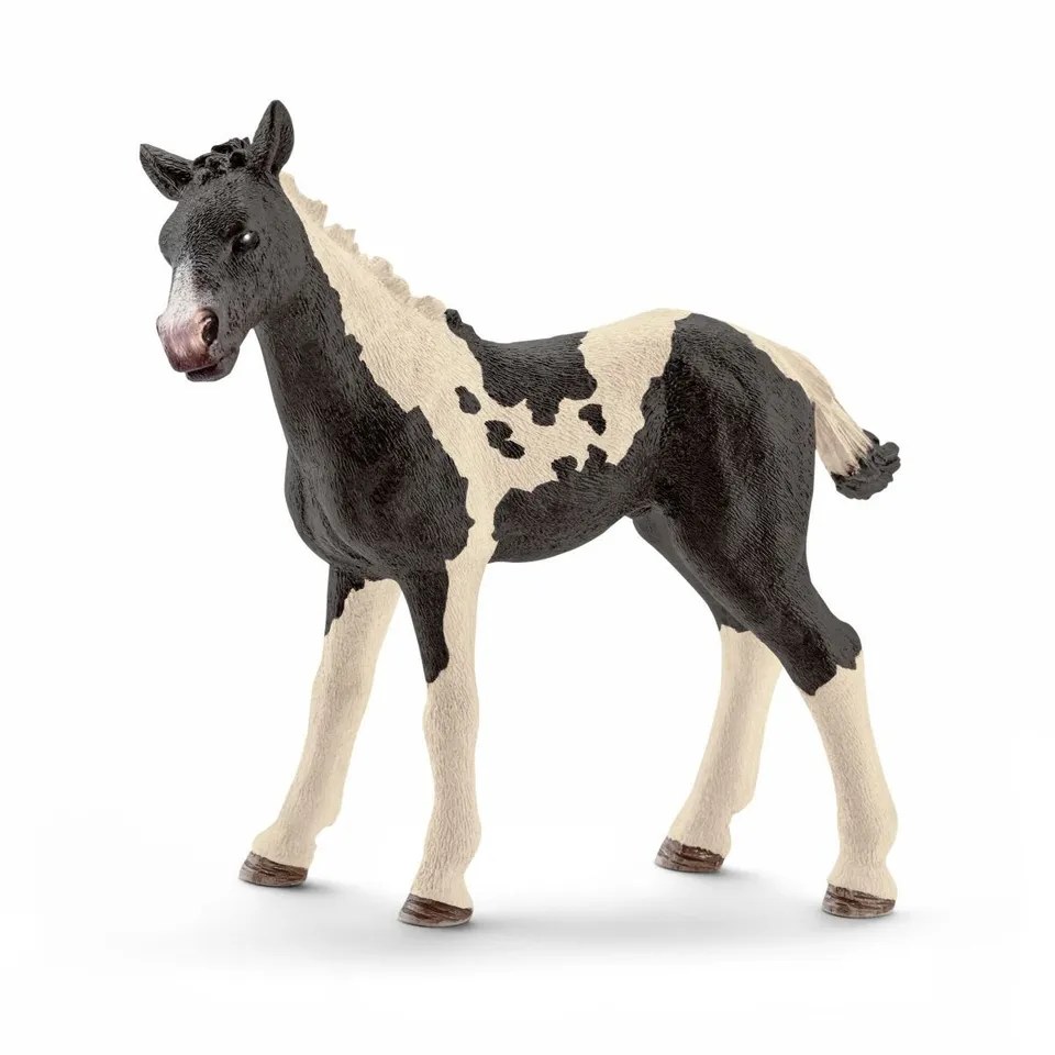schleich-horse-club-pinto-fohlen-spielfigur-gescheckt image 1