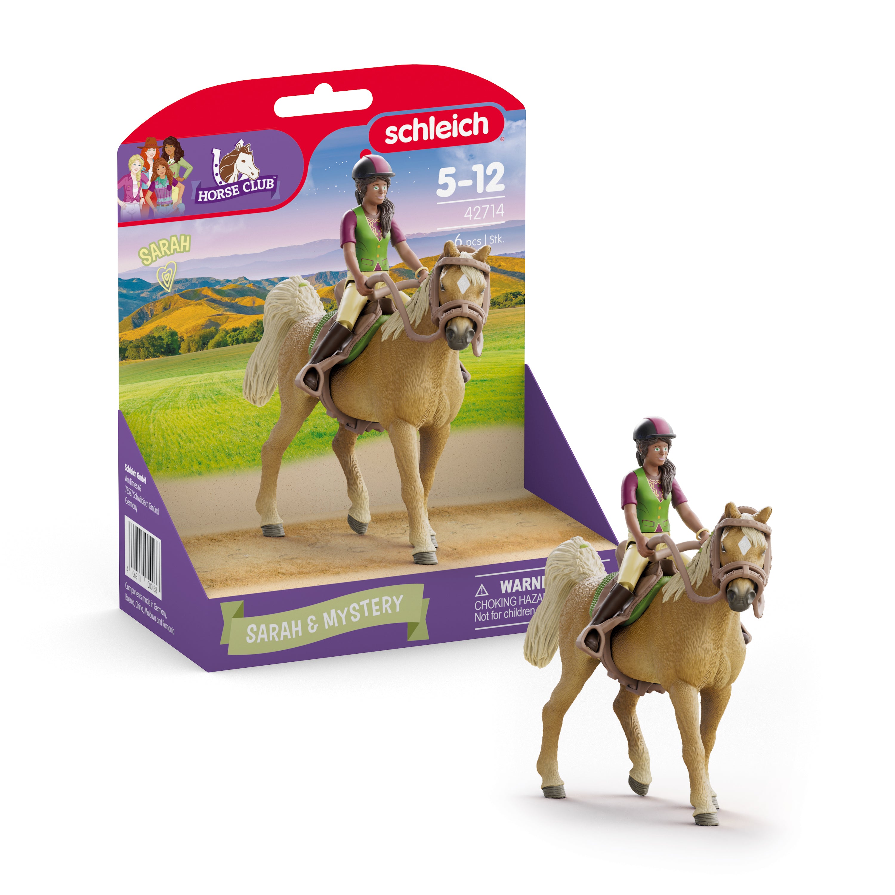 schleich-42714-horse-club-sarah-mystery-pferd-reiter-set image 4