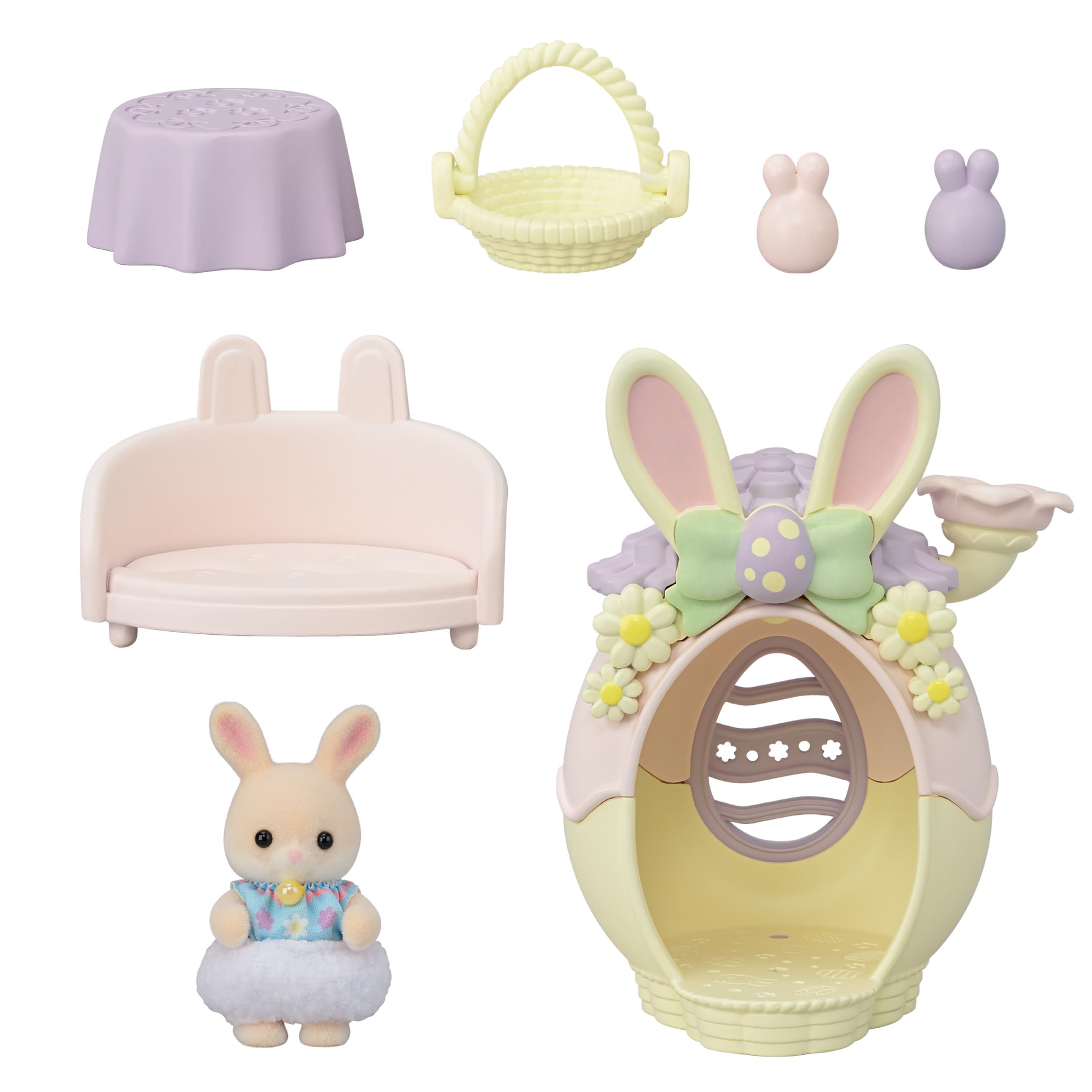 sylvanian-families-baby-party-5802-babyhasen-osterspa-hasenhaus image 4