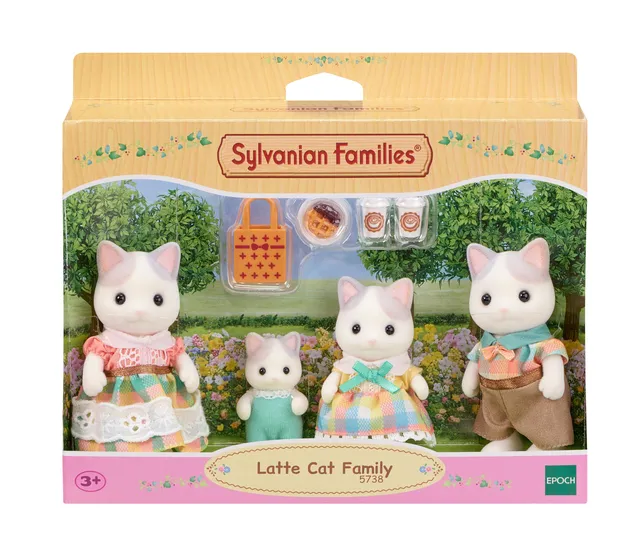 sylvanian-families-5738-milchkatzen-familie-figuren-mit-zubeh-r image 1