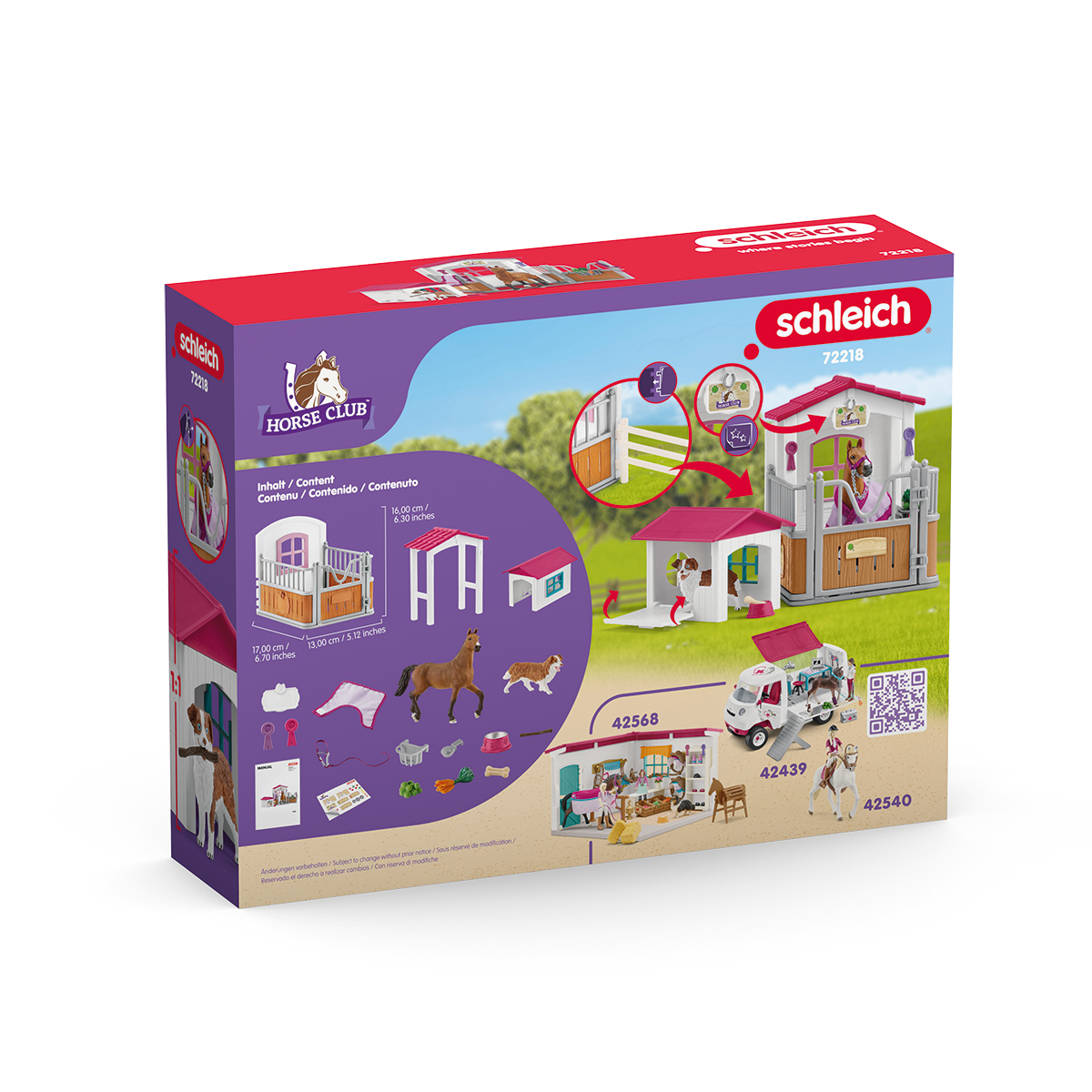 schleich-horse-club-pferdebox-mit-hundeh-tte-72218-spielset image 4