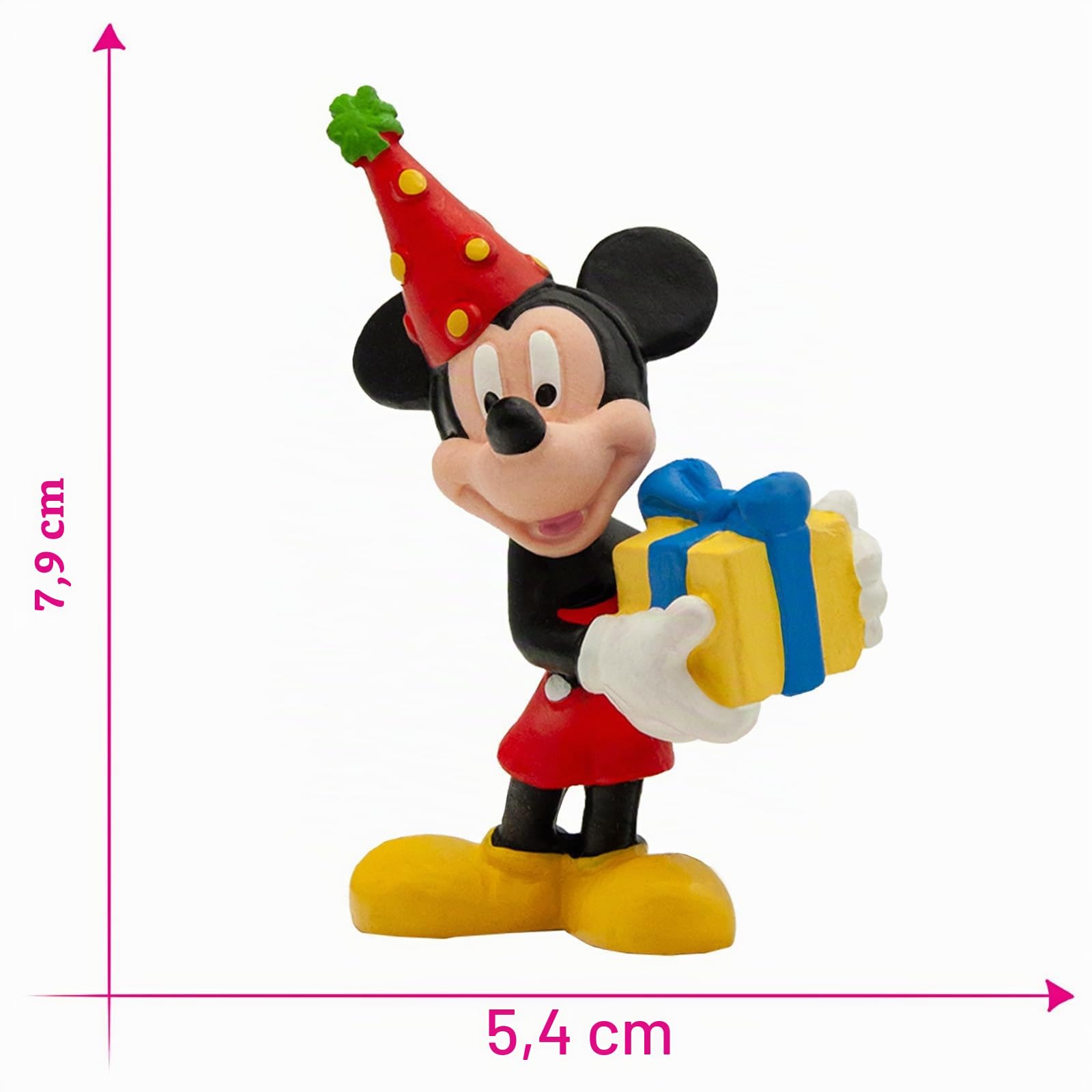 bullyland-disney-mickey-mouse-15338-spielfigur-mit-geschenk image 2