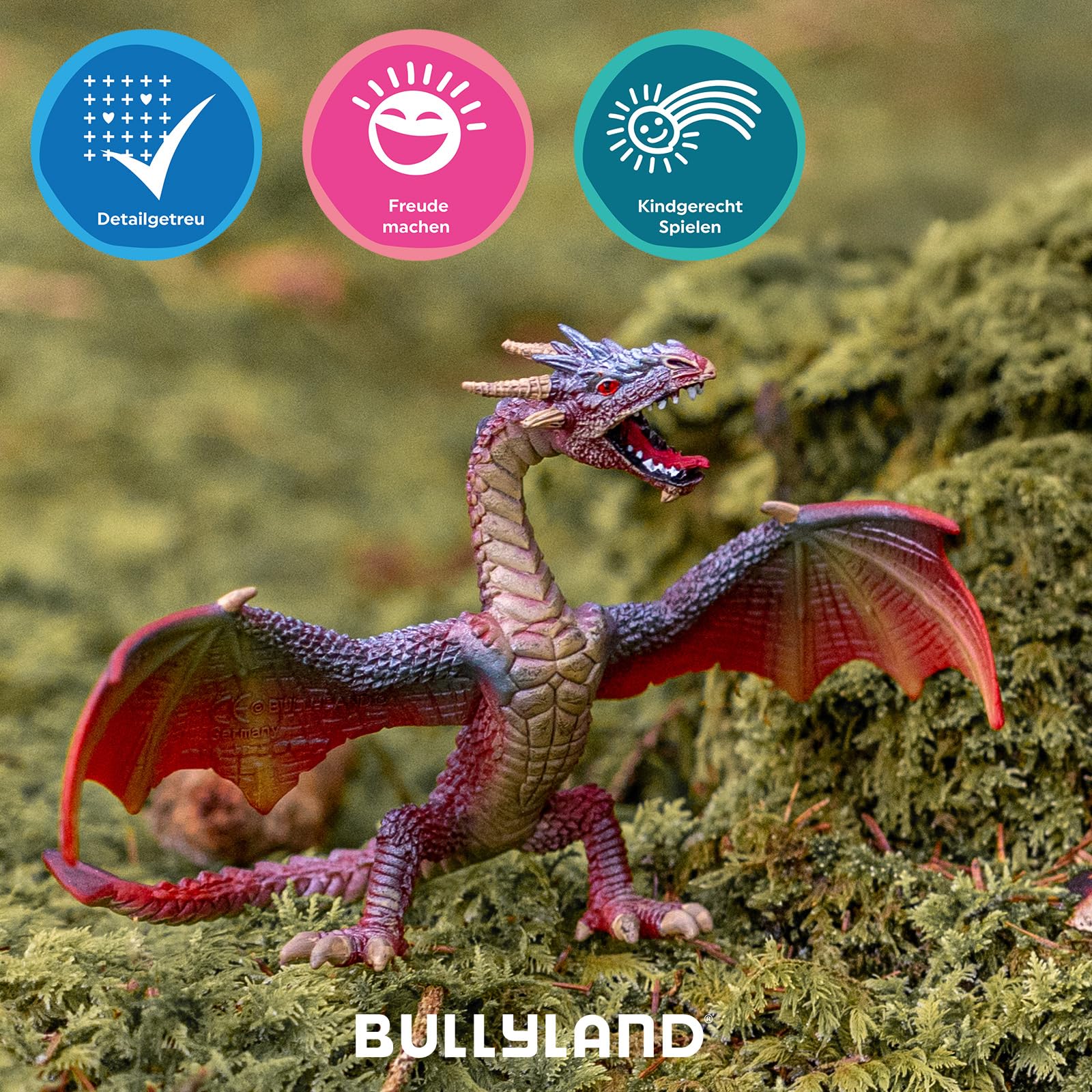 bullyland-enchanted-forest-rotbrauner-drache-spielfigur-10-3-cm image 5