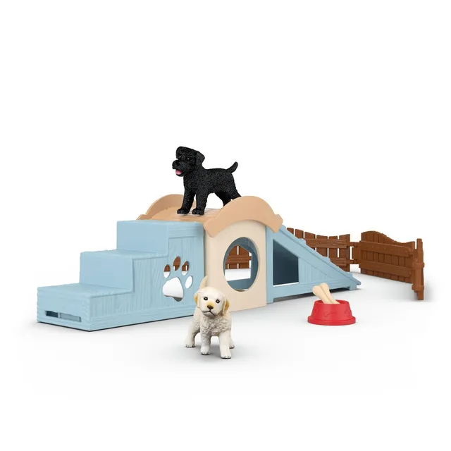 schleich-farm-world-abenteuerzeit-f-r-welpen-set-42763 image 1