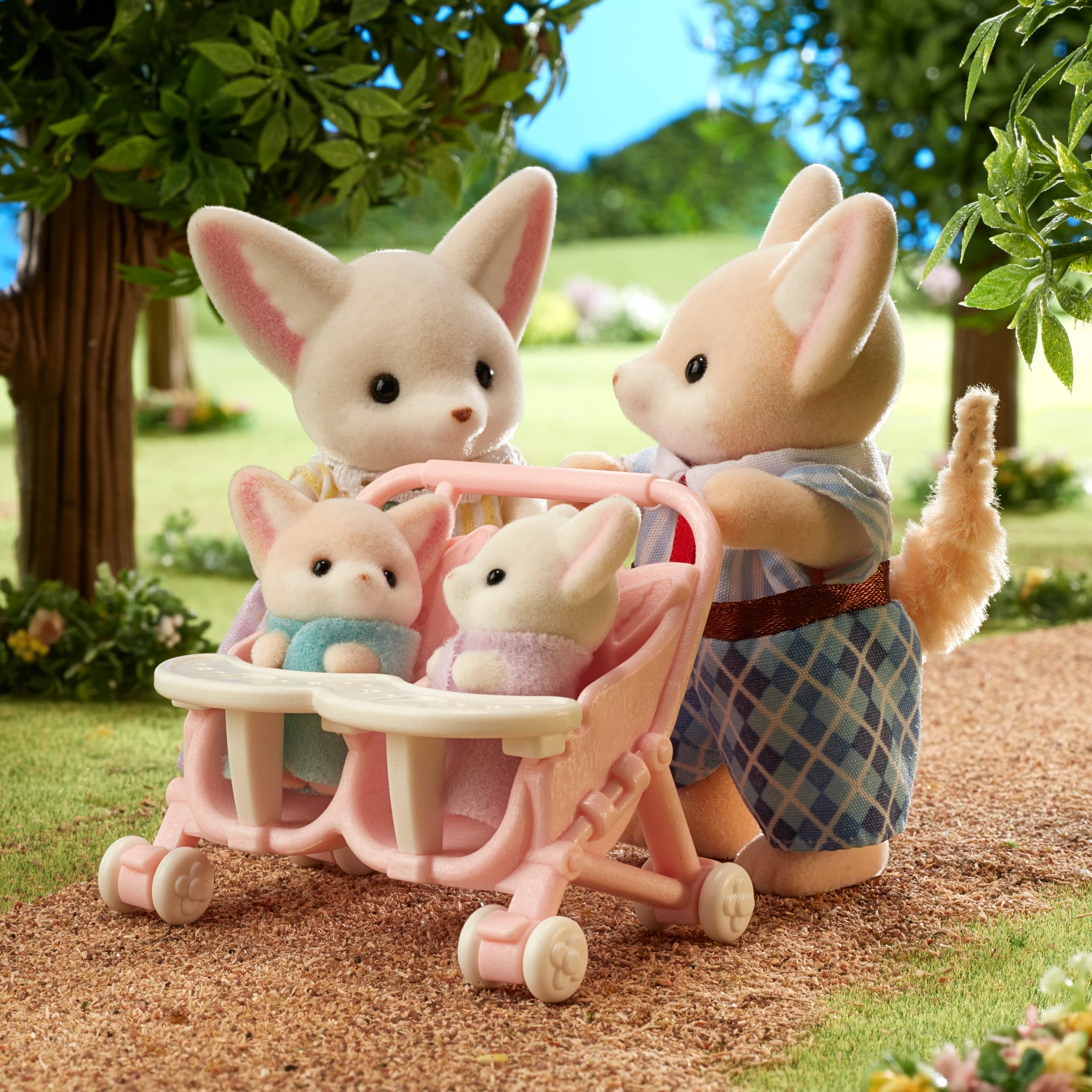 sylvanian-families-5696-w-stenfuchs-familie-figuren-set-mit-wagen image 4