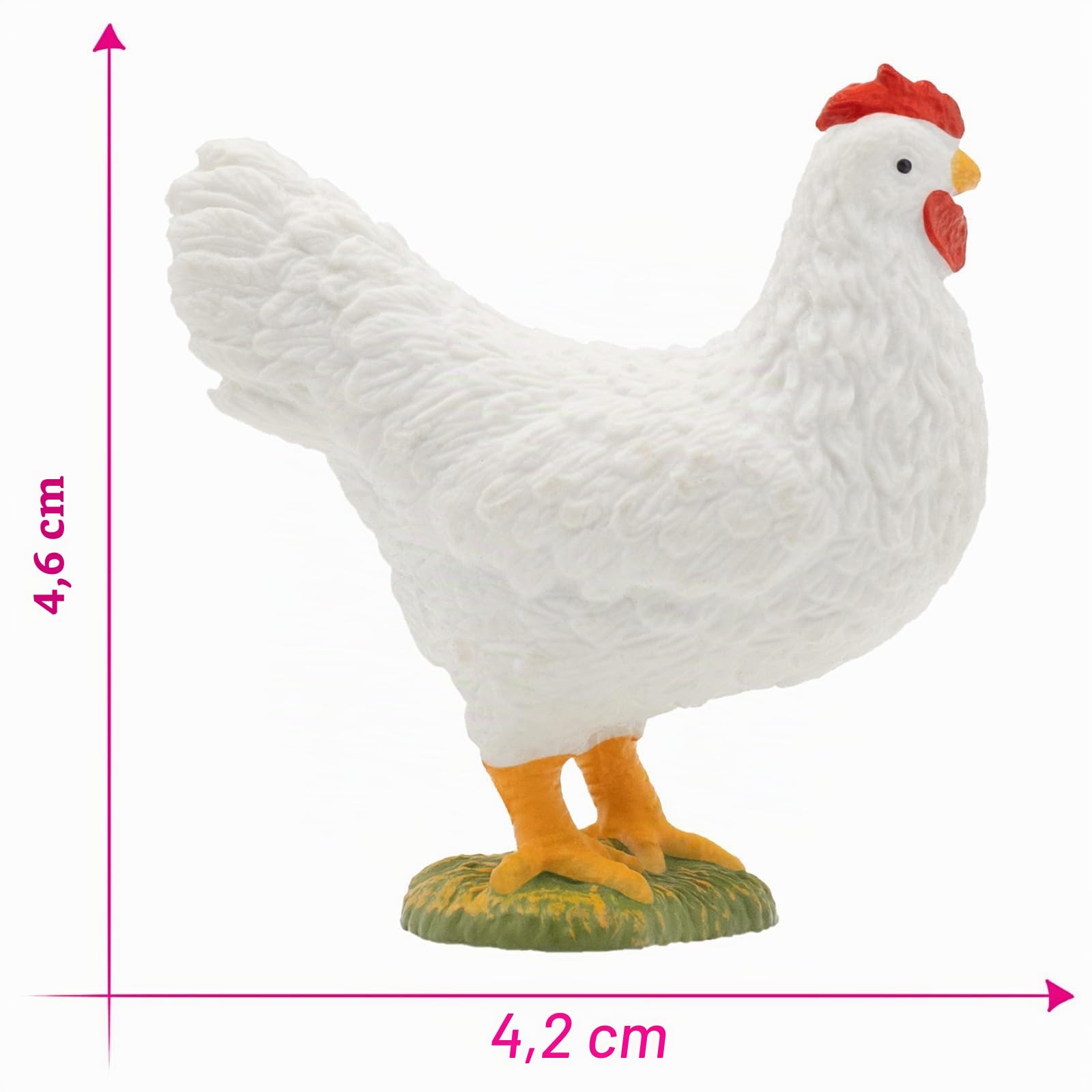 bullyland-farm-wei-es-huhn-tierfigur-4-6-cm-handbemalt image 2