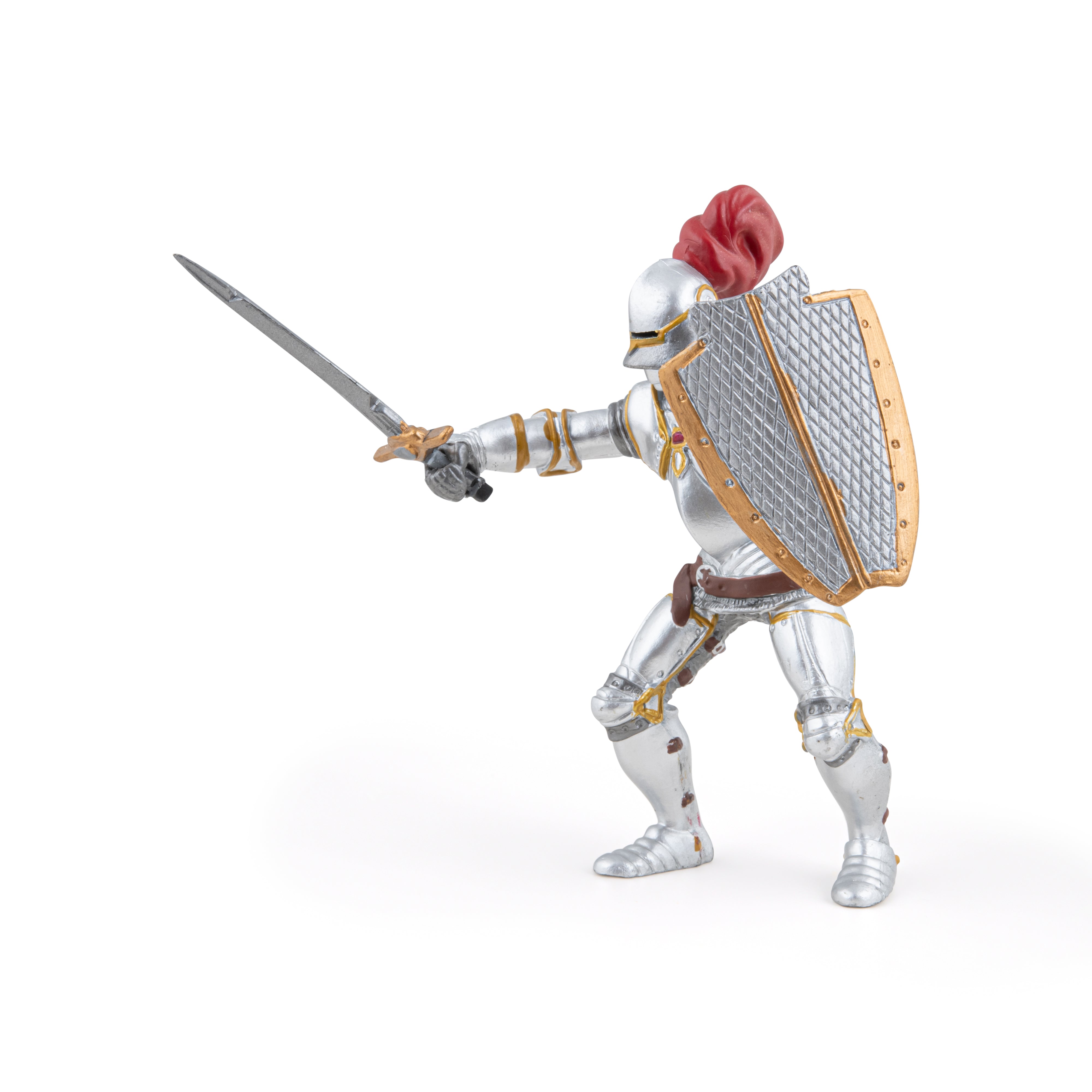papo-medieval-ritter-in-r-stung-rote-feder-figur image 3
